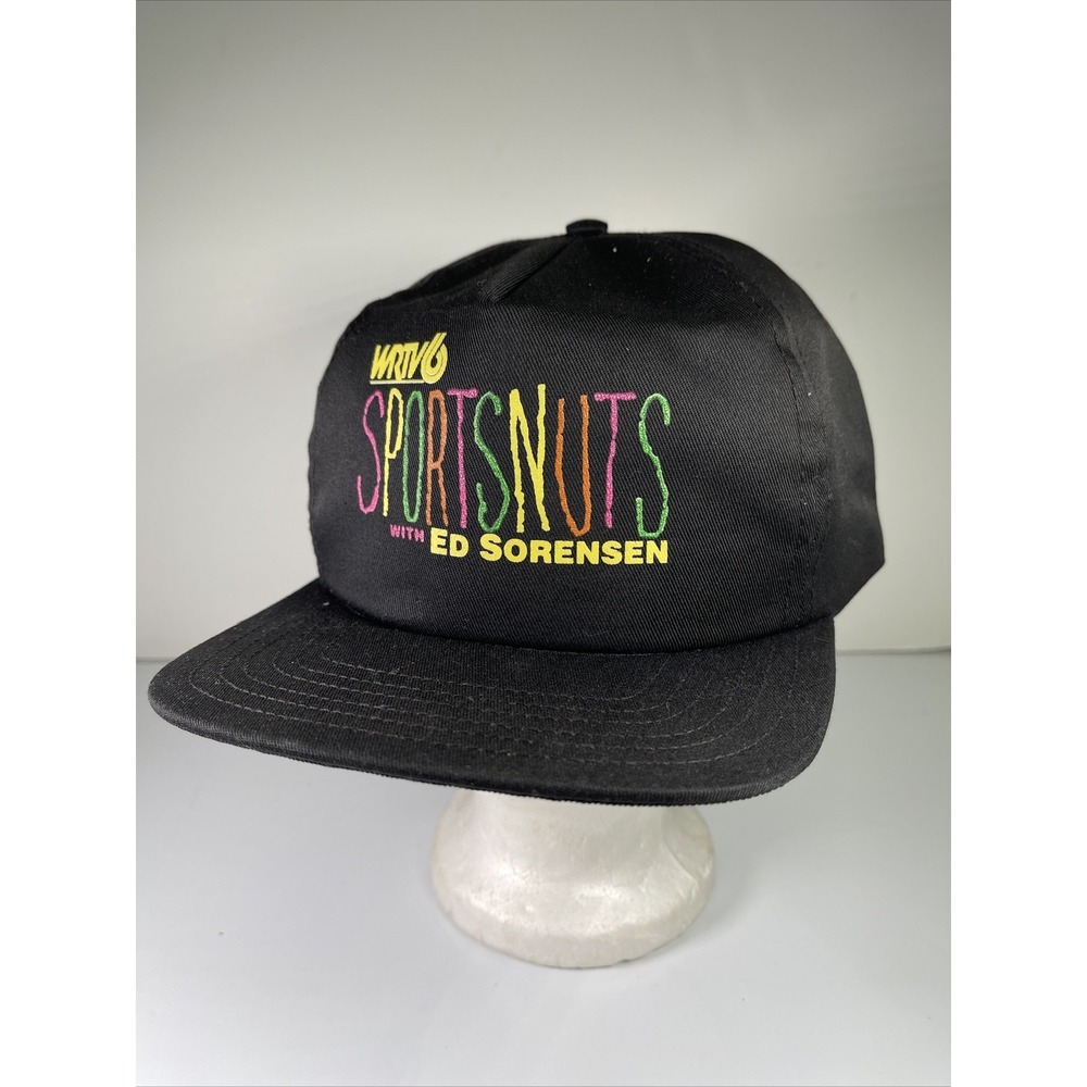 Vintage WRTV6 SportsNuts With Ed Sorensen Hat‎ Strohm Snapback Indy TV Indiana